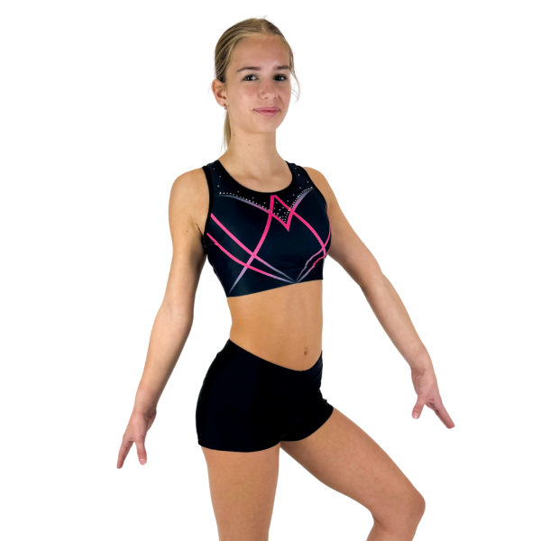 Turntopje Joy Zwart Roze