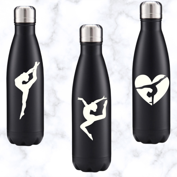 Drinkfles Stainless Steel Zwart