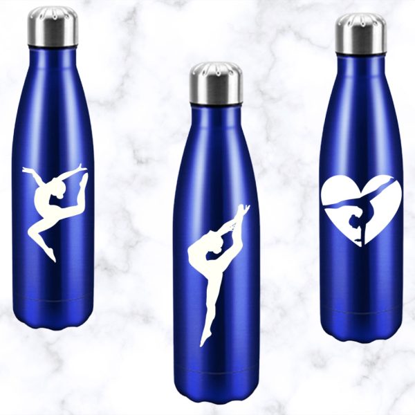 Drinkfles Stainless Steel Metallic Blauw