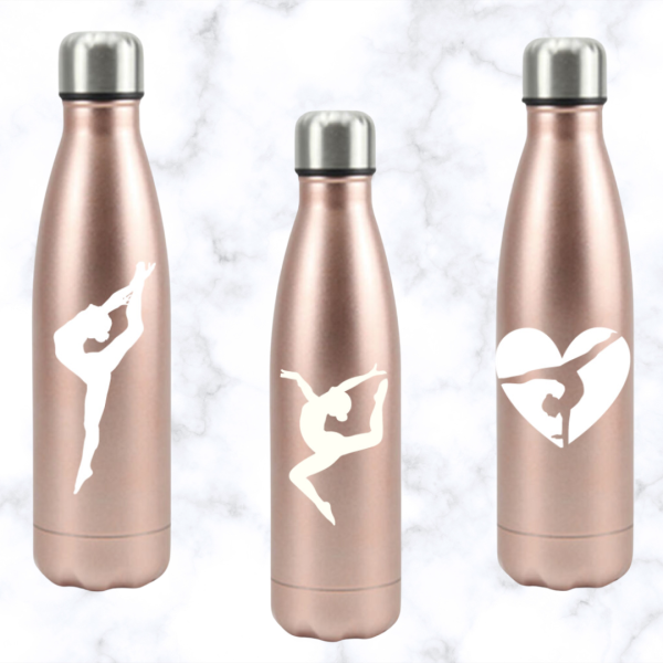 Drinkfles Stainless Steel Metallic Rose Goud