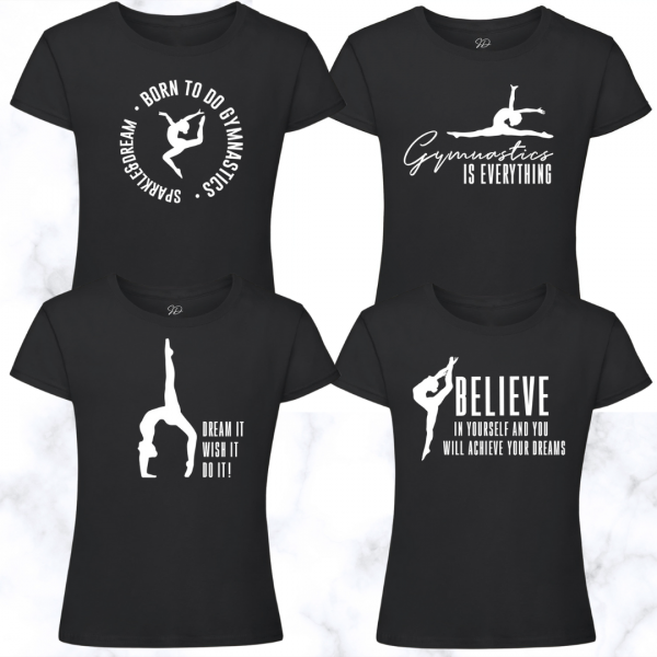 T-Shirt Zwart Turnen