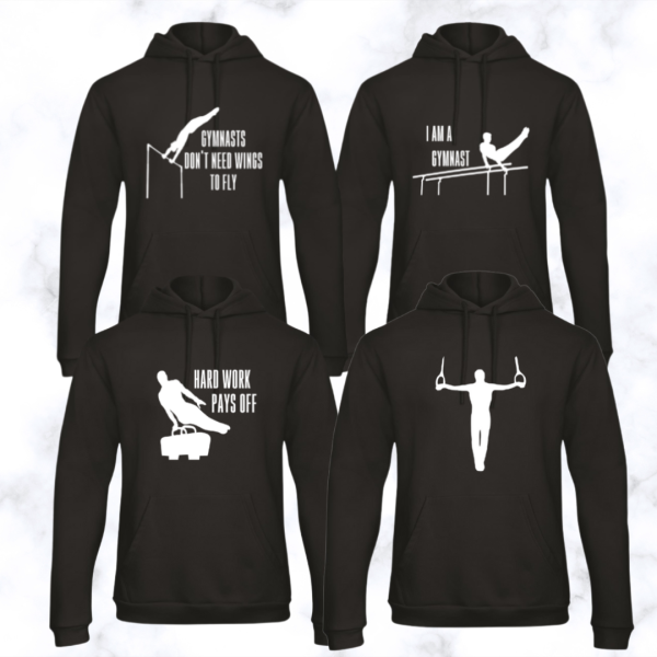 Trui / Hoodie Zwart Turnen Heren