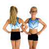 Turntopje Claire Blauw Zwart - Afbeelding 2
