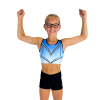 Turntopje Claire Blauw Zwart - Afbeelding 3