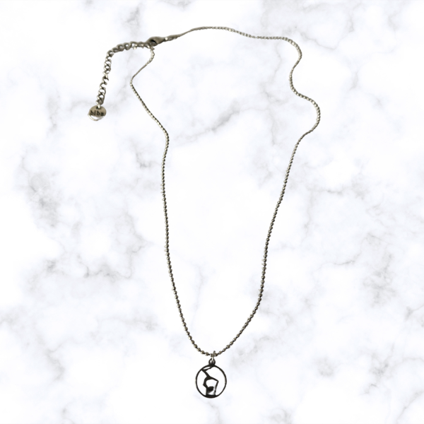 Ketting Zilver Gymnast Rond