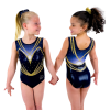 Turnpakje Bibi Navy Goud Mouwloos - Afbeelding 2