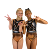 Turnpakje Fem Copper Zwart Mouwloos - Afbeelding 4